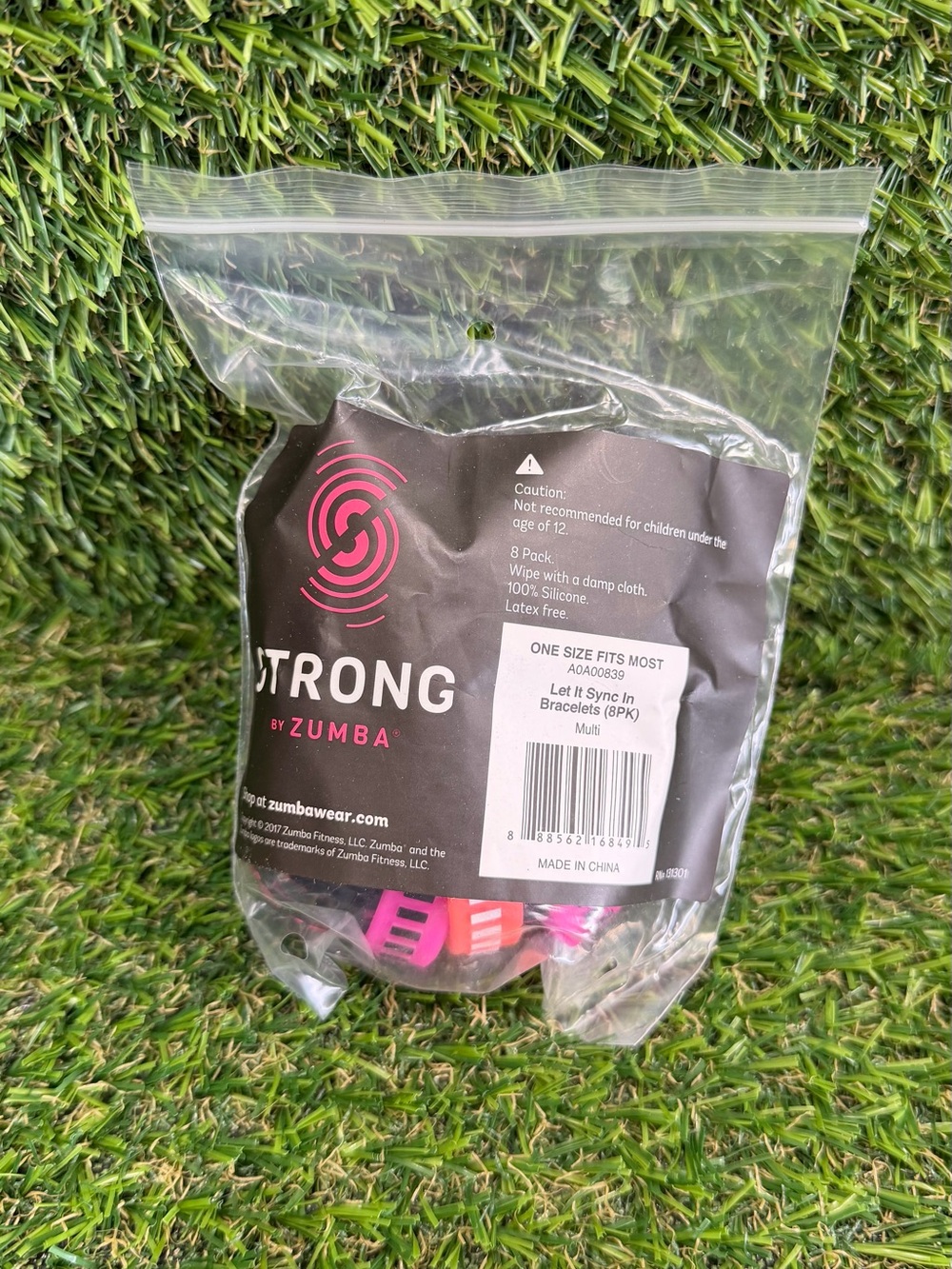 Strong by Zumba Fitness Let It Sync In Multi-Color Silicone Bracelets (8 Pack)